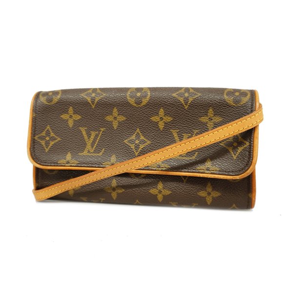 LOUIS VUITTON Handbags - Auth Louis Vuitton Monogram Pochette Twin PM M51854 Women's Shoulder Bag